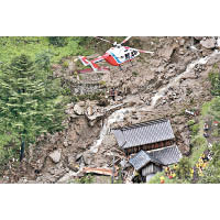 山口<br>當局出動直升機參與搜救。