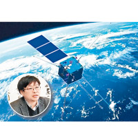 中國太空專家無法出席COSPAR大會。圓圖為張衡衞星首席科學家申旭輝。