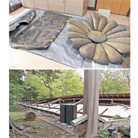 京都二條城<br>二之丸御殿屋頂、圍牆及鳴子門受損。