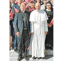 教宗曾於梵蒂岡接見蘇州教區主教徐宏根。