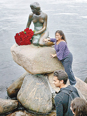 哥本哈根<br>哥本哈根的「美人魚」雕像是遊客必到之處。（美聯社圖片）