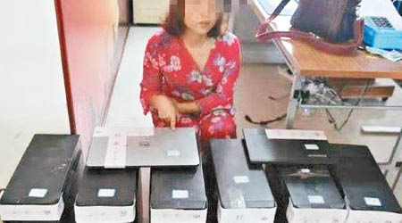 警方起出多部涉案電腦及制服一名女疑犯。（互聯網圖片）