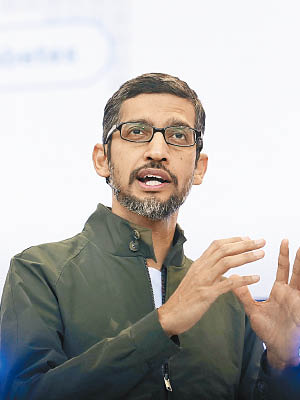 行政總裁披差強調Google努力確保產品的可信性。
