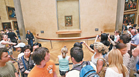 達文西畫作《蒙娜麗莎》是羅浮宮鎮館之寶。