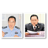 被揭聚賭後，席東興（左）遭免職，王建慶（右）則自動辭職。