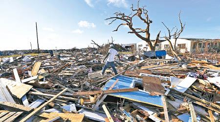 阿巴科群島是重災區。（美聯社圖片）