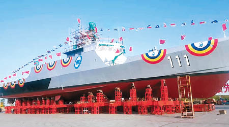 中國曾協助馬來西亞海軍建造瀕海多任務艦。（互聯網圖片）