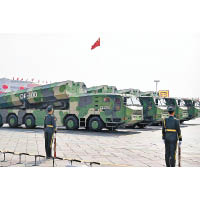 中 國：中國長劍100超音速巡航導彈。<br>（美聯社圖片）