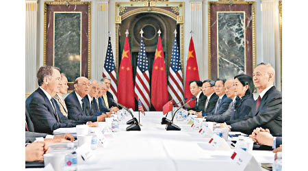 中美經過多場談判才達成首階段貿易協議。
