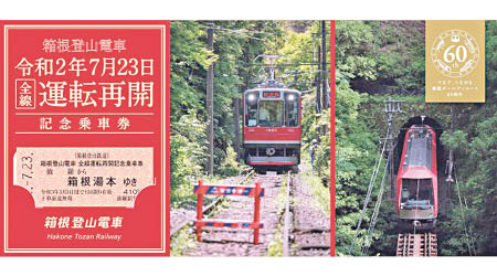 車票分別以箱根湯本站（圖）及強羅站為出發站。