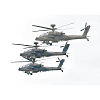 參與漢光演習的阿帕奇直升機。