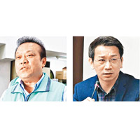 立委蘇震清（左）及已停權的時代力量主席徐永明（右）涉及案件。