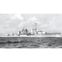 卡爾斯魯厄號輕巡洋艦原貌。