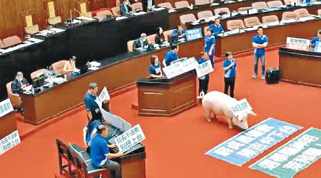 國民黨立委在立會抗議，要求蘇貞昌道歉。