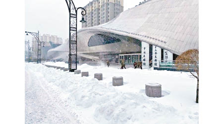 黑龍江哈爾濱迎來寒冬。