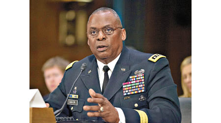 奧斯汀獲拜登提名出任國防部長。