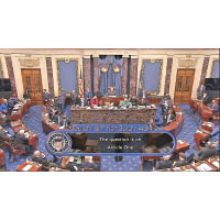 參議院表決特朗普的彈劾聆訊。