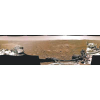 堅毅號將耶澤羅隕石坑表面的圖片傳回地球。（美聯社圖片）