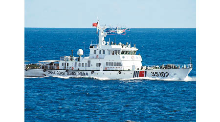 《海警法》下中國海警船可向外國船隻開火。