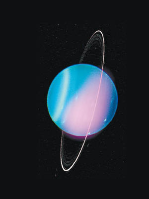 團隊以CXO觀測的天王星資料製成圖像。