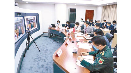 中韓就核污水排入大海一事召開視像會議。