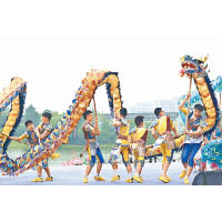 上海：小青龍是奉賢區非物質文化遺產經典項目之一。