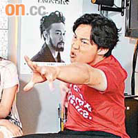 陳奕迅與俞詠文談笑風生。