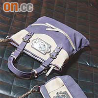 Plaque Messenger手挽袋 $7,550；紫色羊皮手袋 $6,750