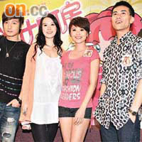 《美女廚房》國際賽，邀得兩位馬來西亞華裔小姐冠軍譚嘉麗（右三）及尤鳳音（左三）參賽。