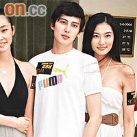 戴小奕（左起）、劉丹、James及陳碧舸出席海報拍攝，為一眾師弟妹打氣。