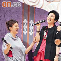 吳君如和梅小惠發揮《歡樂今宵》搞笑本色。