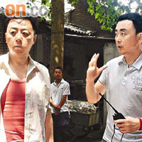 導演阿甘（右）領導下與黃渤、郭濤打開電影新里程。