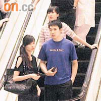 張舒雅與男友David Chiu經常被影到癡纏拍拖。