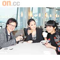 陳志雲談笑風生，與阿Sa和阿嬌暢談工作和愛情。