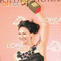 惠英紅早前獲得金馬獎「最佳女配角」之殊榮。