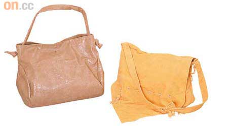 淺啡色袋 $1,480黃色麖皮袋 $4,280
