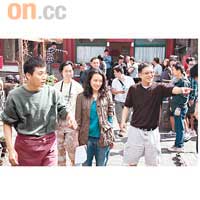 導演劉偉強（右）在新片對舒淇和劉燁要求甚高。