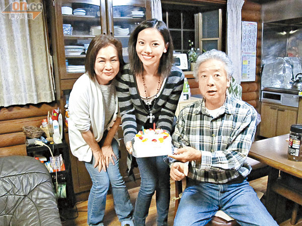 Rachel獲日本人家庭為她慶生日，令這個生日過得特別難忘。