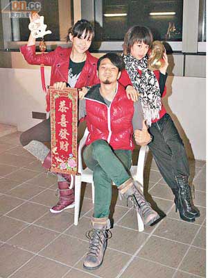 戴夢夢（左）榮升音樂總監，與旗下藝人劉振宇及羅梓螢感情要好。