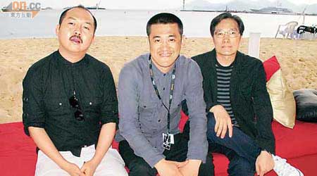 余力為（左起）、鄒鵬和黃志明接受本報訪問。
