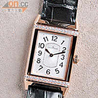 Grande Reverso Lady Ultra Thin玫瑰金鑽石腕錶$141,000