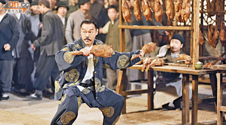 劉青雲說他的燒鵝，是繼摺櫈後另一強勁武器。