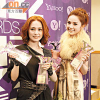 Twins憑《3650》奪得「搜尋人氣國語歌曲」獎。