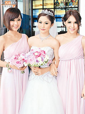 （左起）劉欣宜、黃子菲、Mia