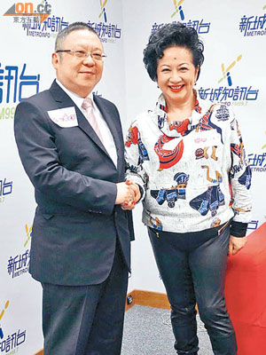 相士李居明（左）