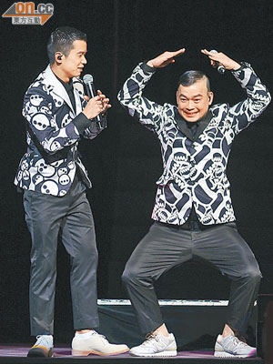 林海峰（左）孖葛民輝舉行巡迴Talkshow。