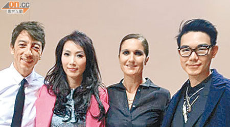 由左至右：Pier Paolo Piccioli、丘凱敏、Maria Grazia Chiuri、郭慶彬