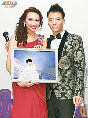 陳志健以油畫向老婆表示深厚愛意。