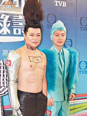 阮兆祥（左）與李思捷分別扮演Tae Yang及T.O.P。