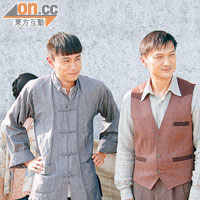 陳錦鴻（右）及黃浩然都表示對在台慶攞獎沒有多大信心。